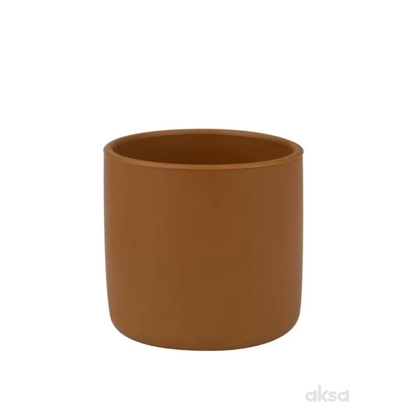 Minikoioi silikonska čaša Minicup Woody Brown