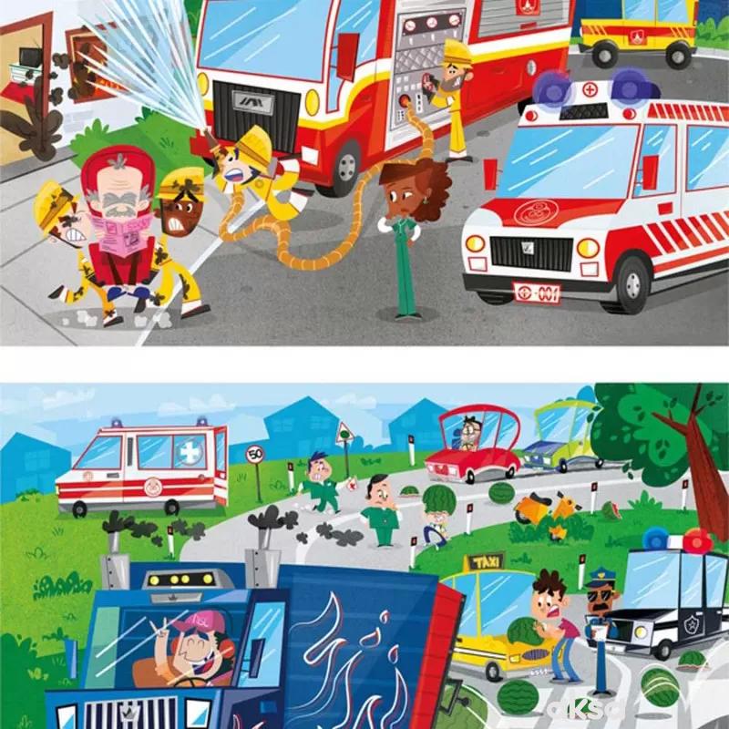 Clementoni puzzle 2x60 rescue heroes