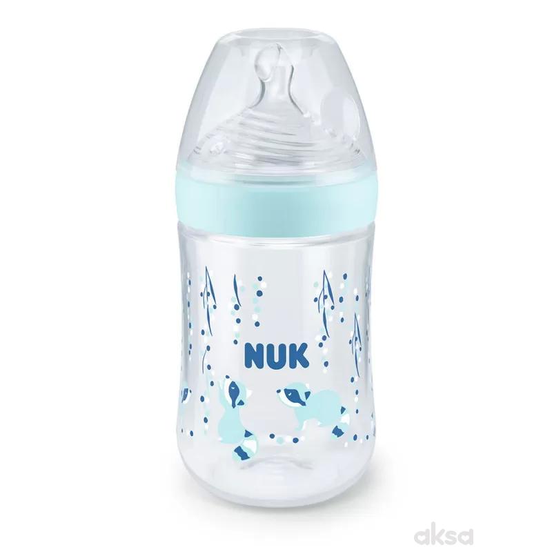Nuk flašica nature sense sa tem. Indik, 260ml