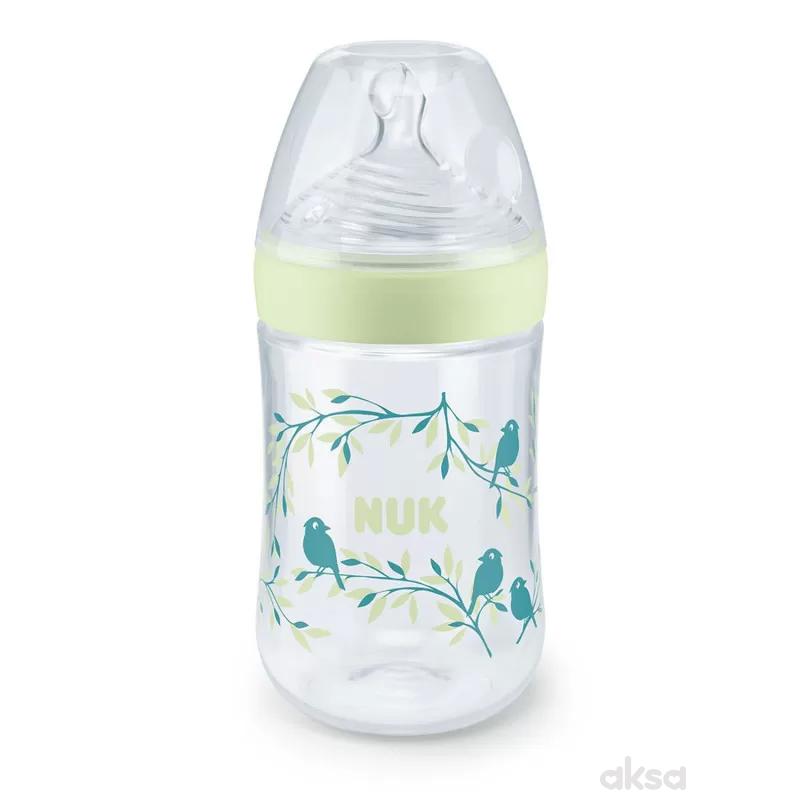 Nuk flašica nature sense sa tem. Indik, 260ml