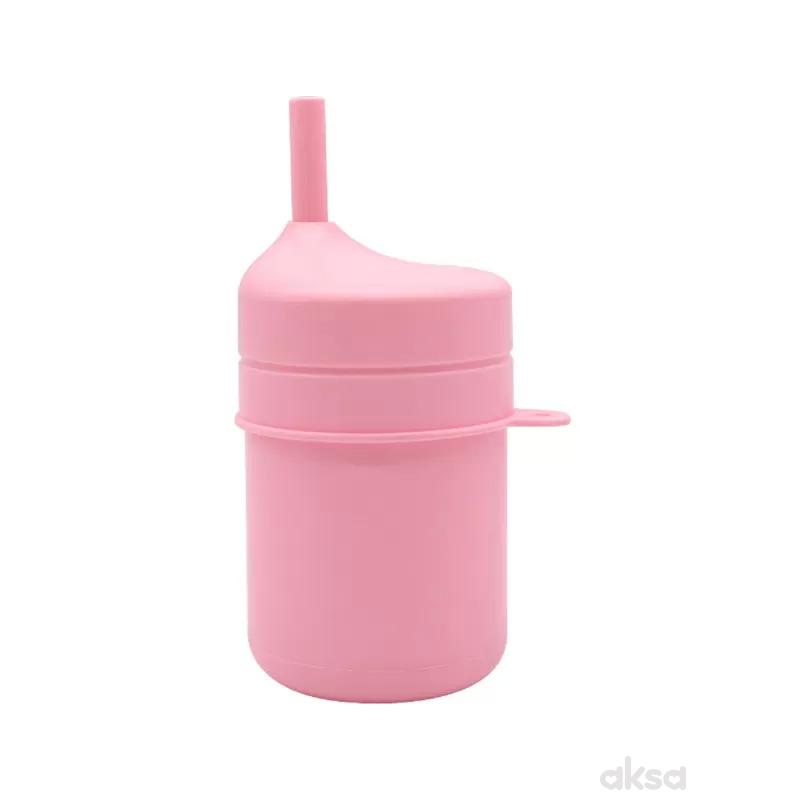 Voli Baby silikonska šolja sa slamčicom