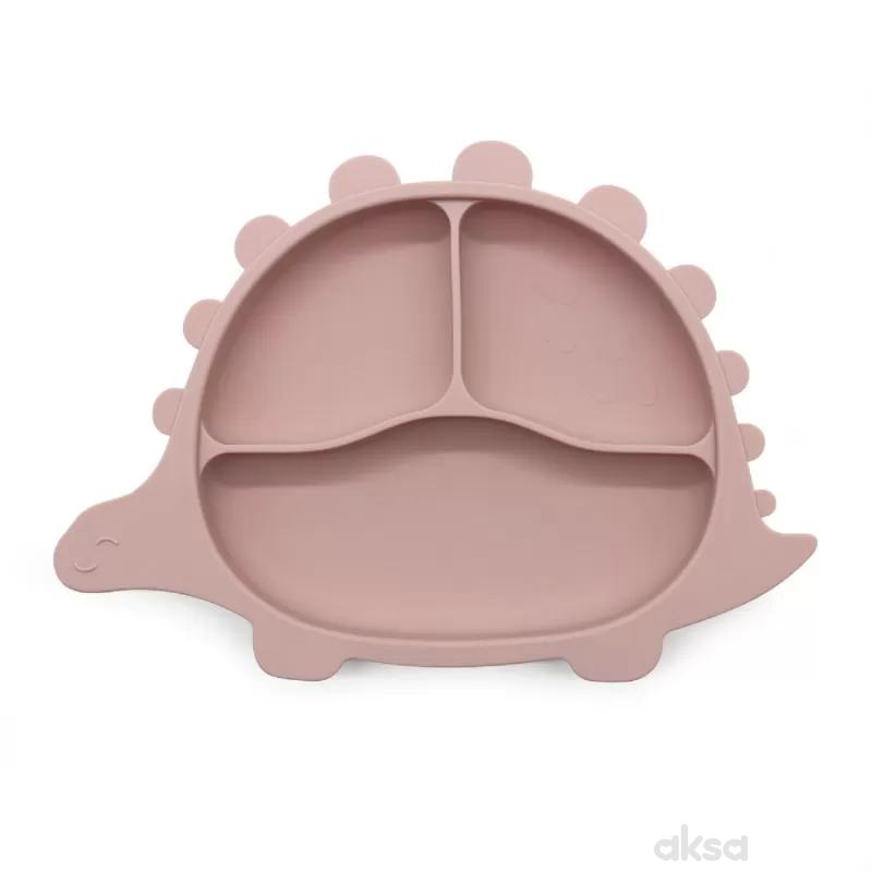 Voli Baby vakum silikonski tanjir Stegosaurus