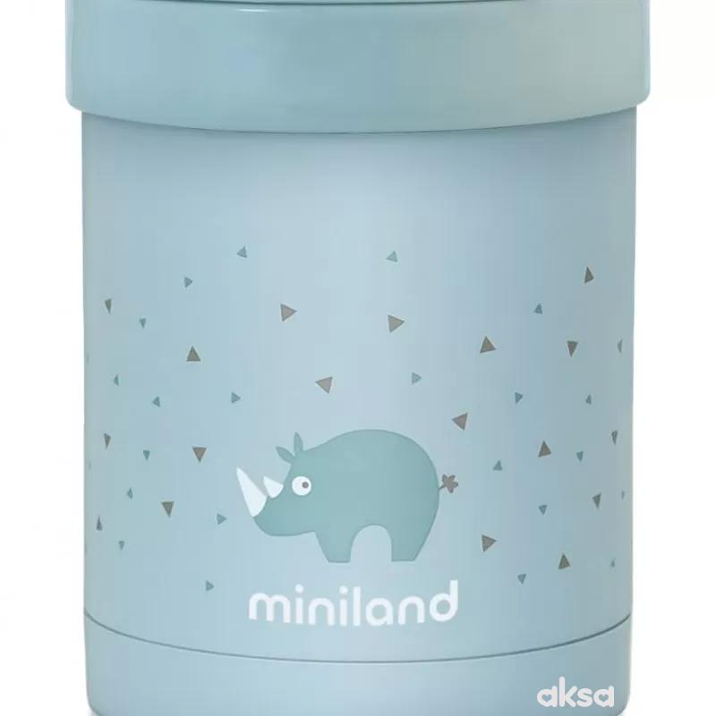 Miniland termos za hranu sa dve posude plavi,700ml