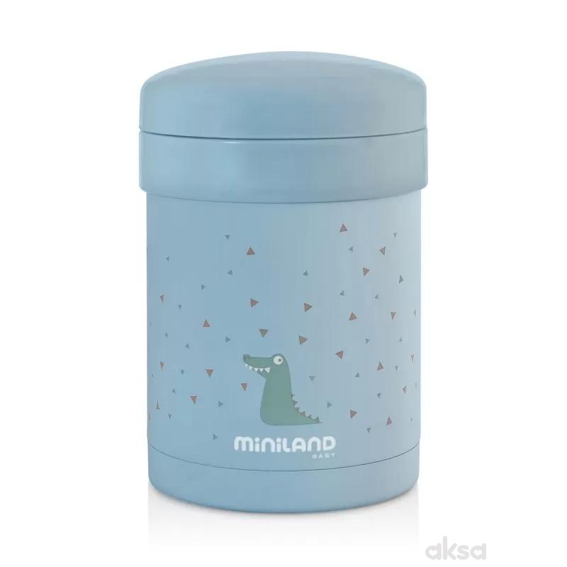 Miniland termos za hranu sa dve posude plavi,700ml