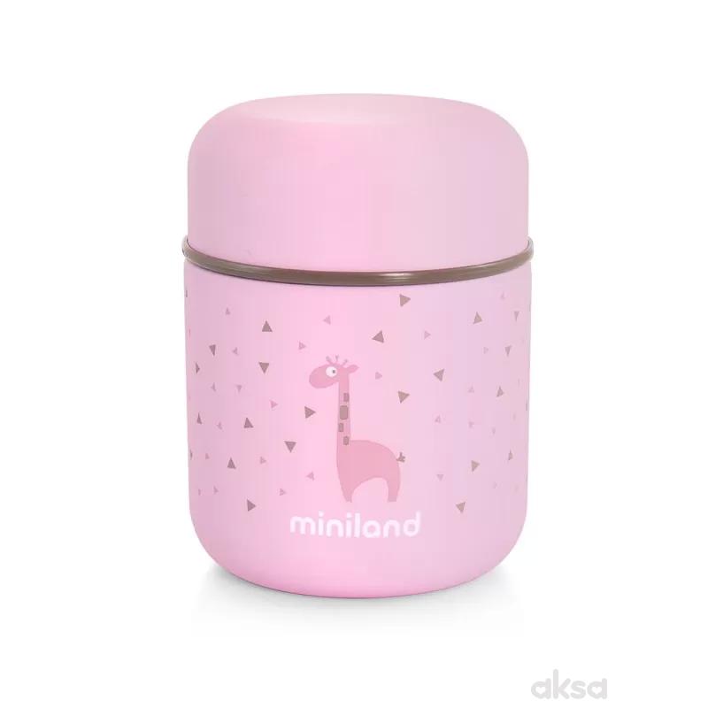 Miniland termos za hranu mini roze, 280ml