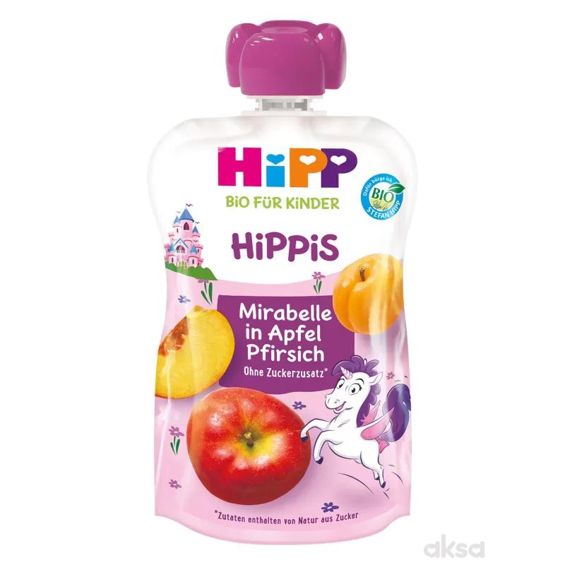 Hipp pouch jabuka,mirabel šljiva i breskva 100g