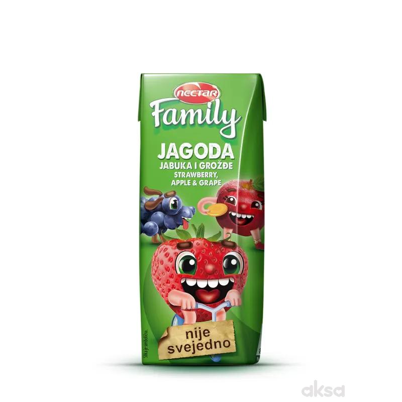 Nectar family sok jagoda 0.2l 