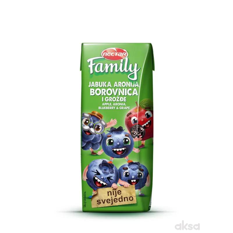 Nectar family sok borovnica 0.2l