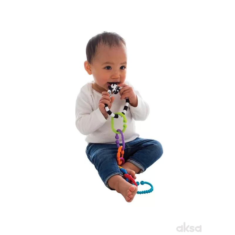 Playgro zvečka <br />
u obliku zebre sa karikama
