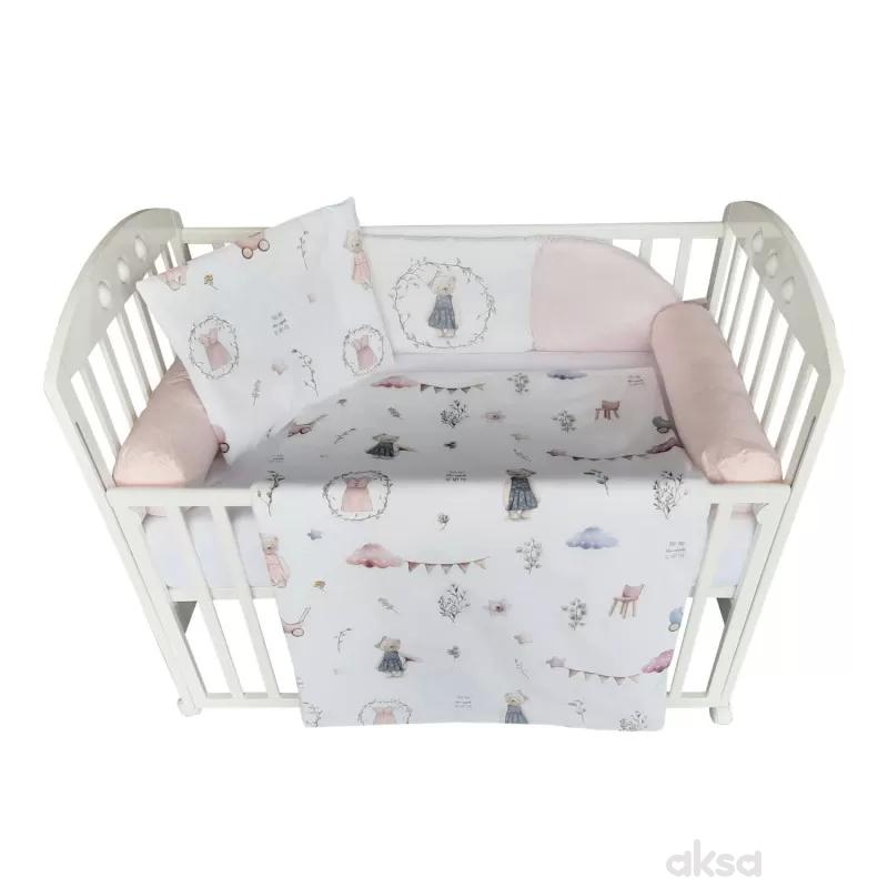 Baby Textil posteljina Retro mede, 6/1, 80x120