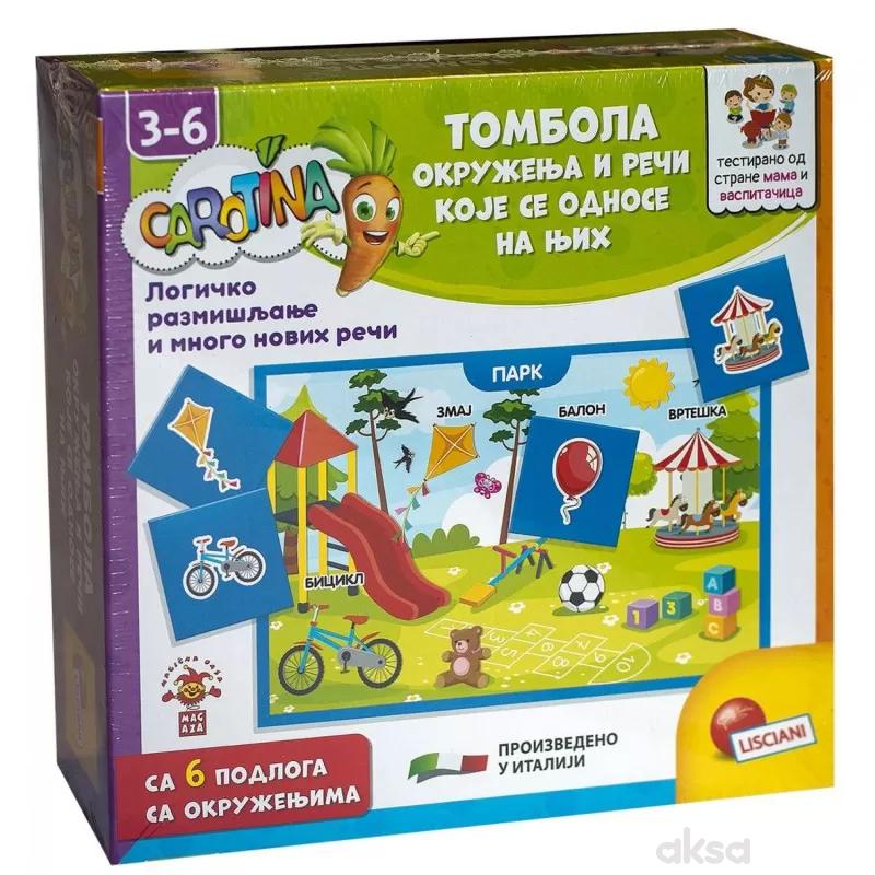 Edukativni set carotina tombola okruzenja i reci