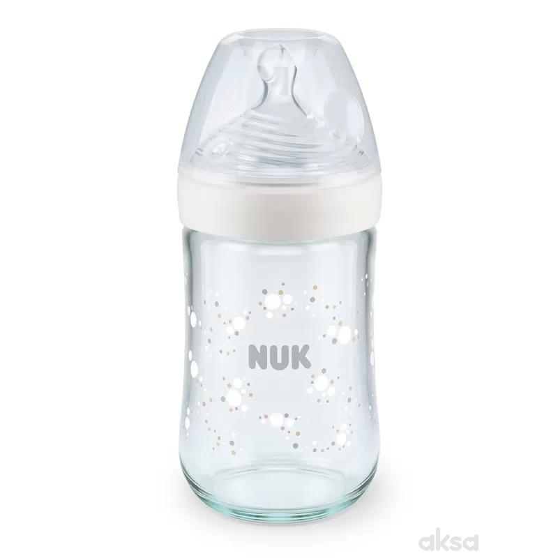 Nuk NS staklena flašica sa term ind 240ml, M