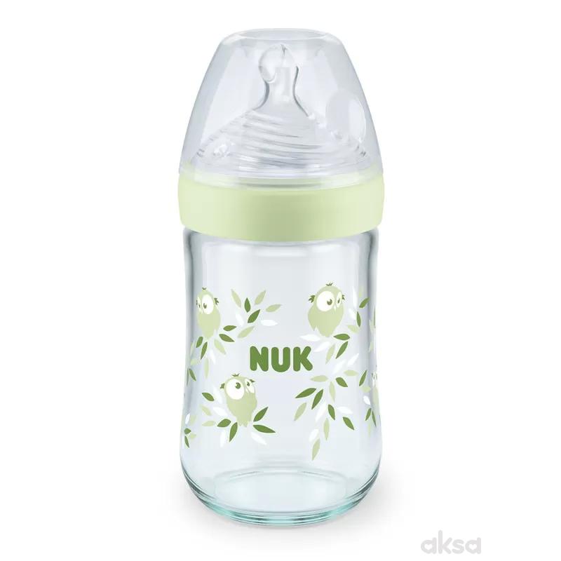 Nuk NS staklena flašica sa term ind 240ml, M