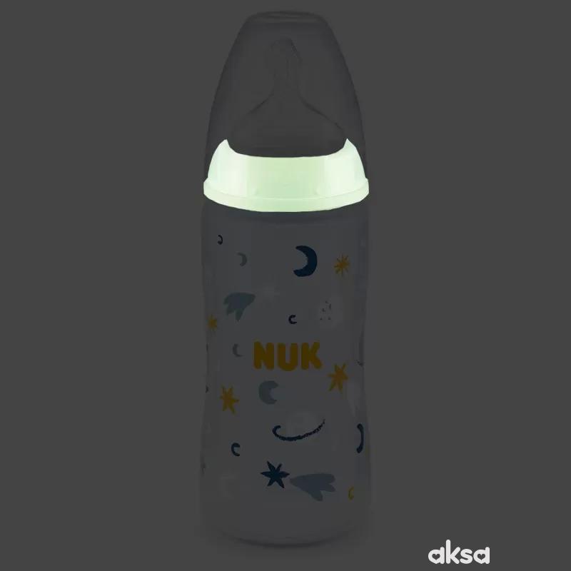 Nuk flašica FC term.ind Svetleći efekat 300ml 6-18