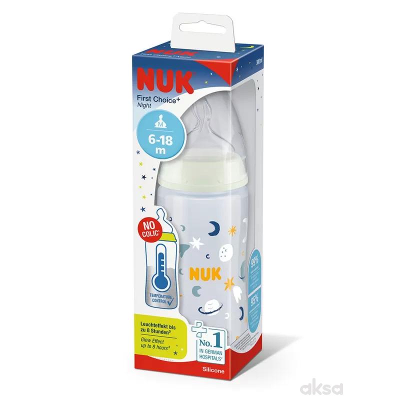 Nuk flašica FC term.ind Svetleći efekat 300ml 6-18