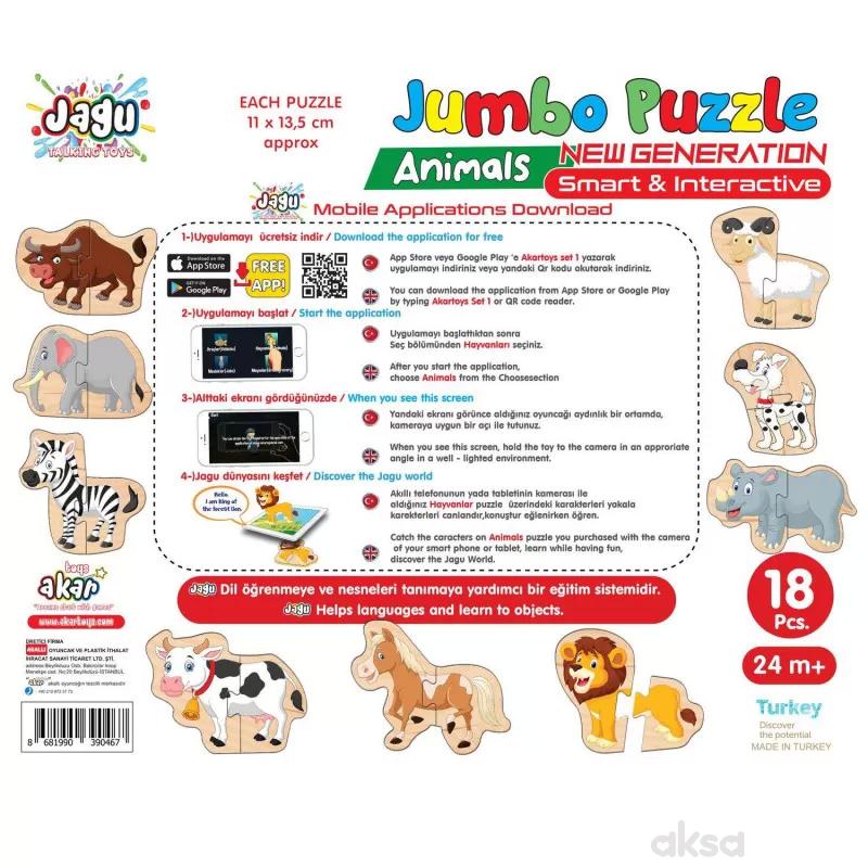 Jumbo puzzle 18el. - životnije