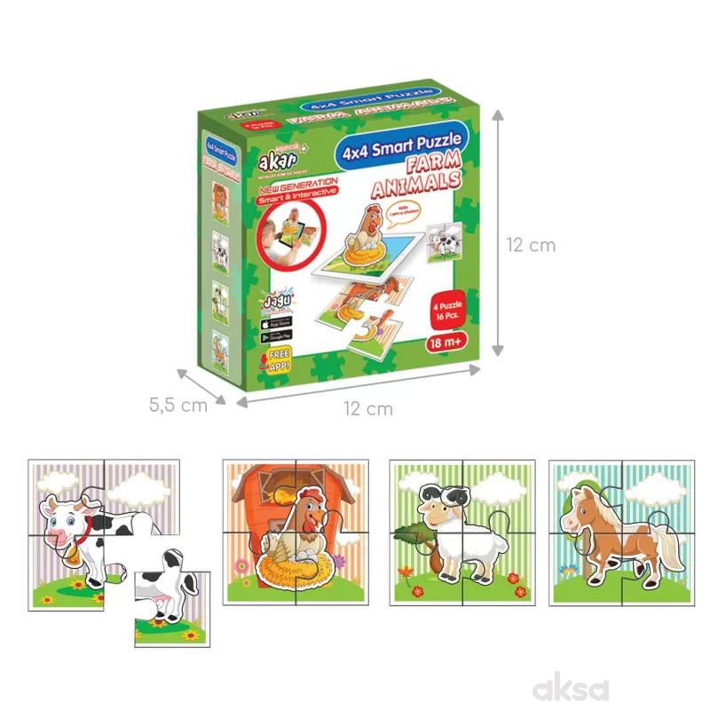 Set 4 puzzle - Životinje na farmi