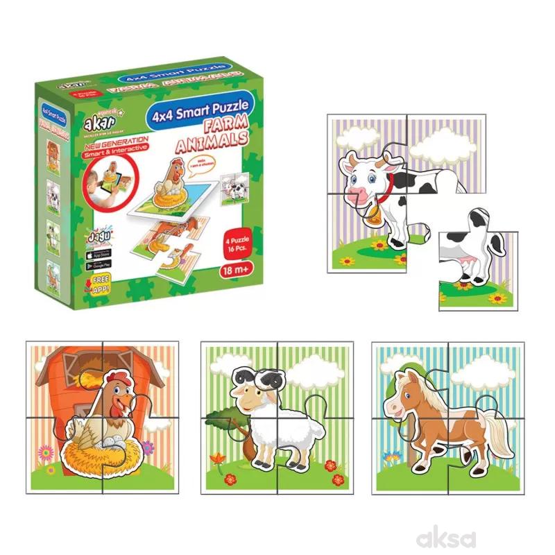 Set 4 puzzle - Životinje na farmi 