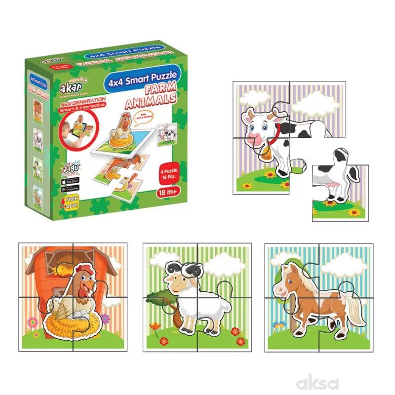 Set 4 puzzle - Životinje na farmi