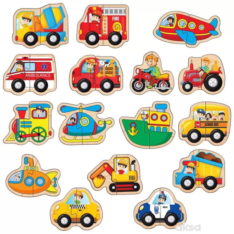 Maxi puzzle 32el. - vozila sa aplikacijom