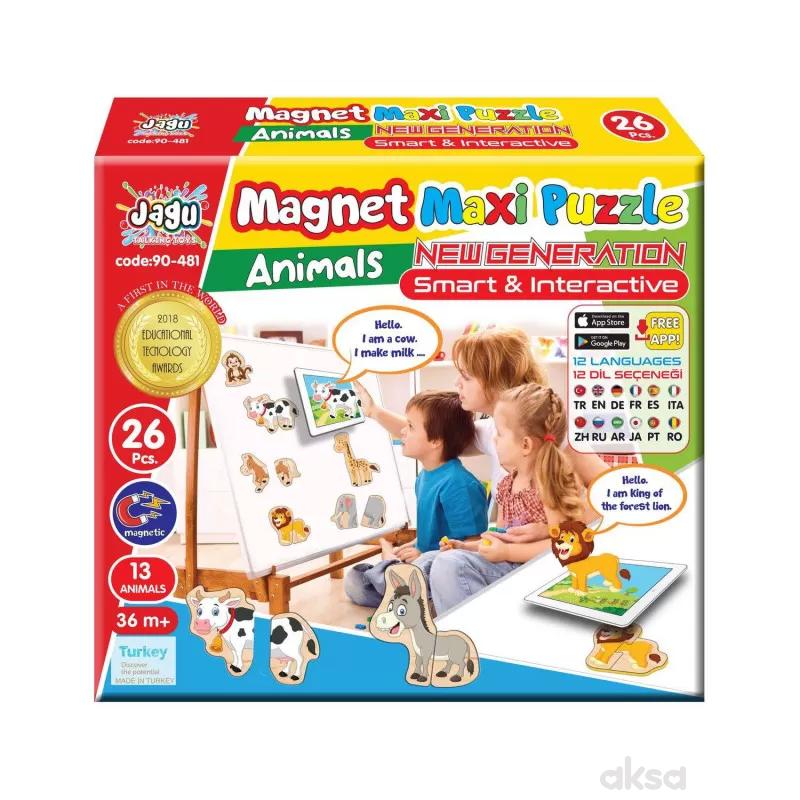 Magnetne puzzle 26el.- životinje