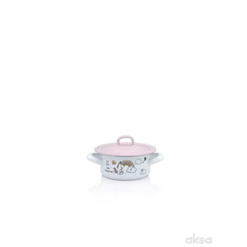 Metalac šerpa 12cm/0.75l sa poklopcem, Unicorn