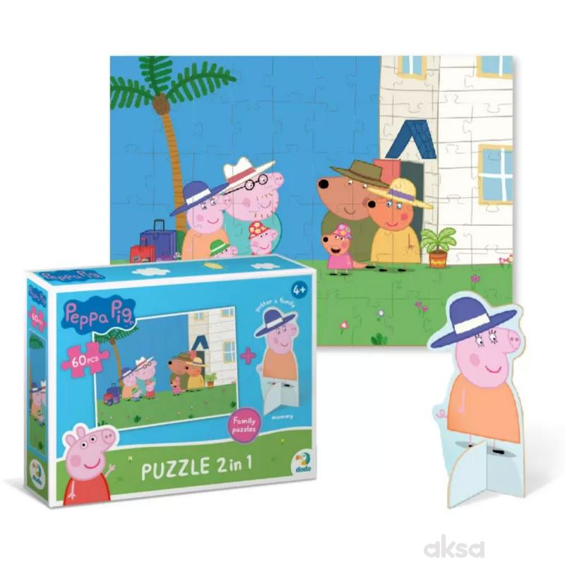Dodo puzzle Peppa prase sa figurom, dan u prirodi