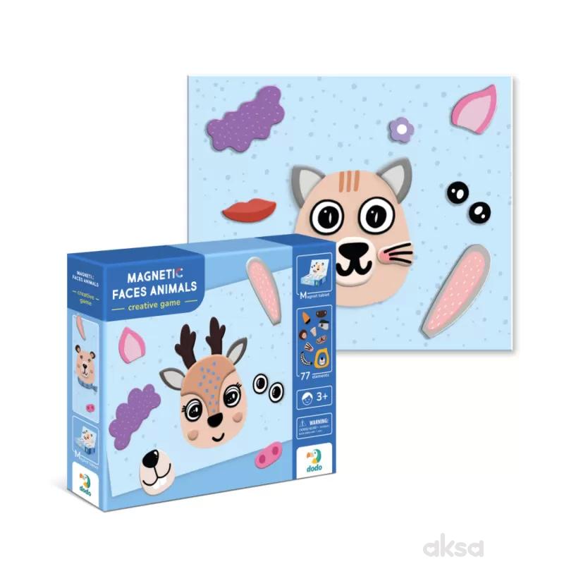 Dodo magnetne puzzle lica životinja