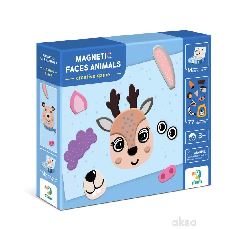 Dodo magnetne puzzle lica životinja