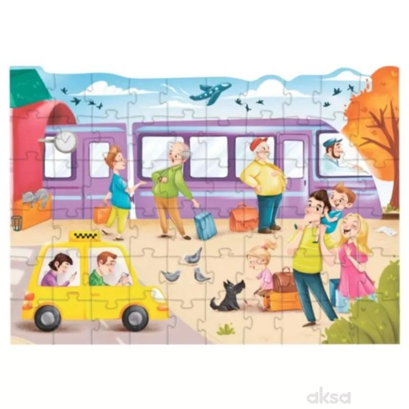 Dodo puzzle železnička stanica, 60 komada