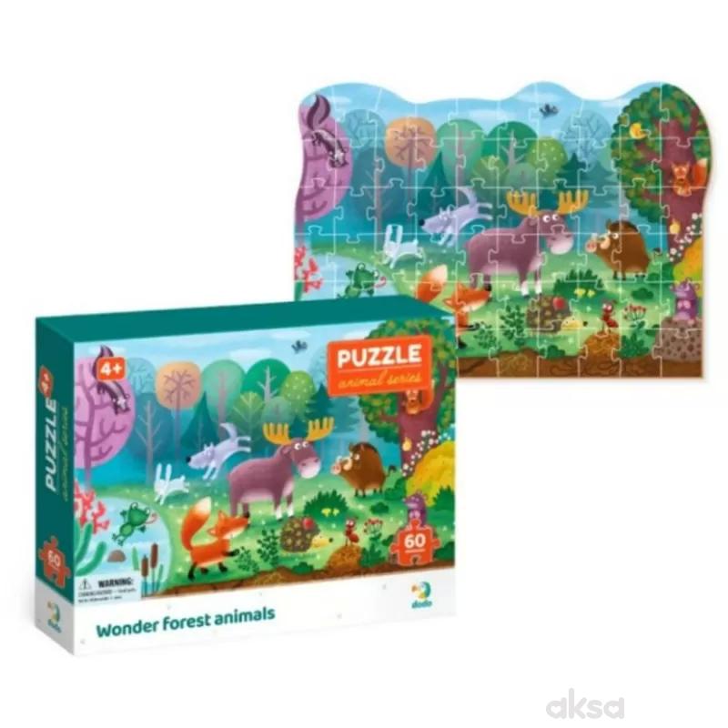 Dodo puzzle čudesne šumske životinje, 60 komada