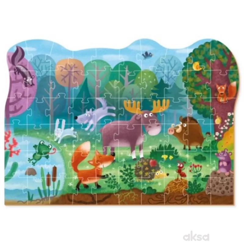 Dodo puzzle čudesne šumske životinje, 60 komada