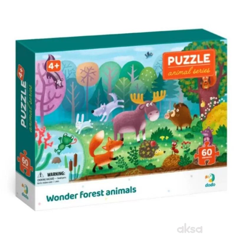Dodo puzzle čudesne šumske životinje, 60 komada