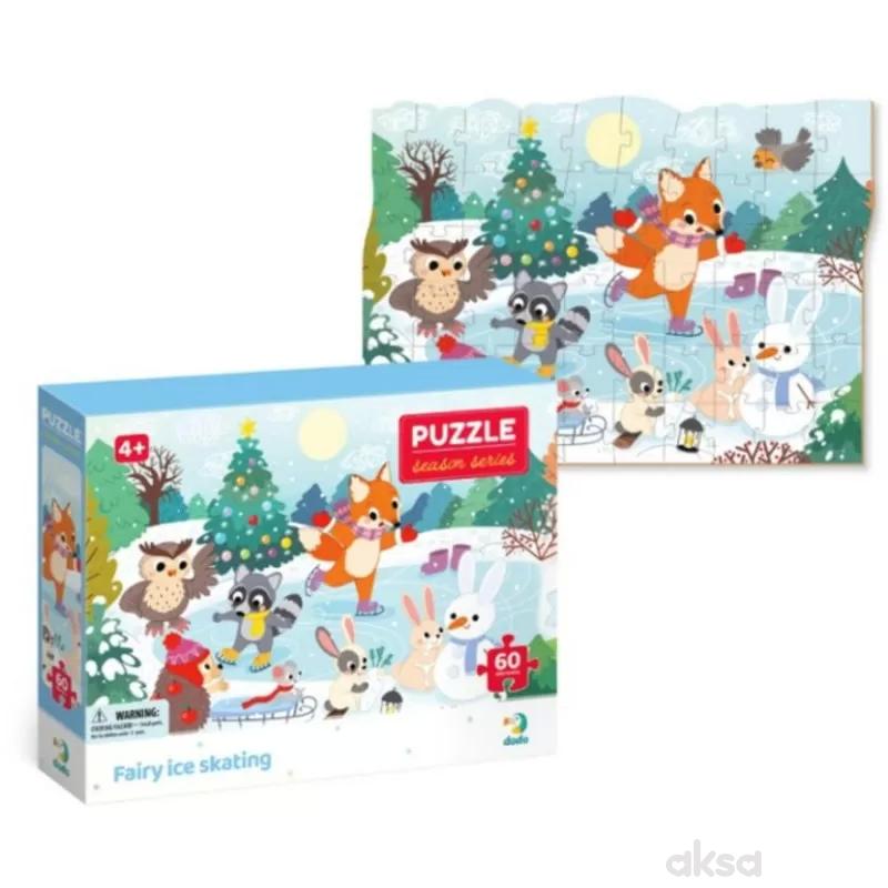 Dodo puzzle životinje na klizanju, 60 komada