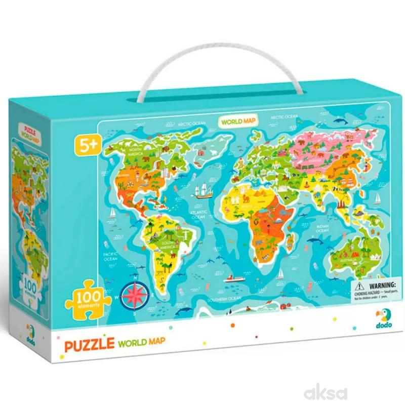 Dodo puzzle mapa sveta 
