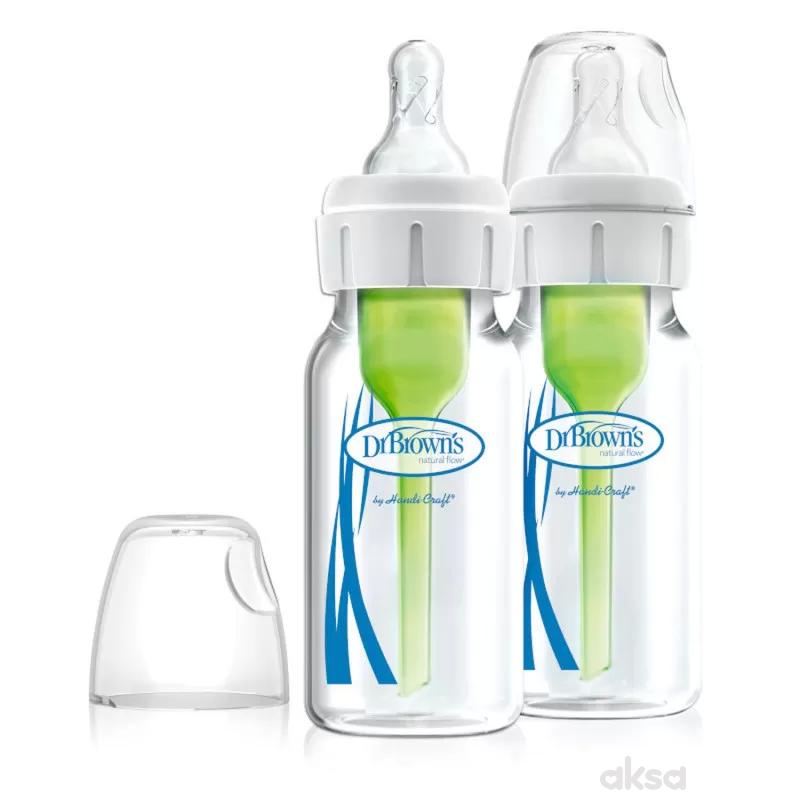Dr.Browns staklena flašica standard opt 2kom 120ml