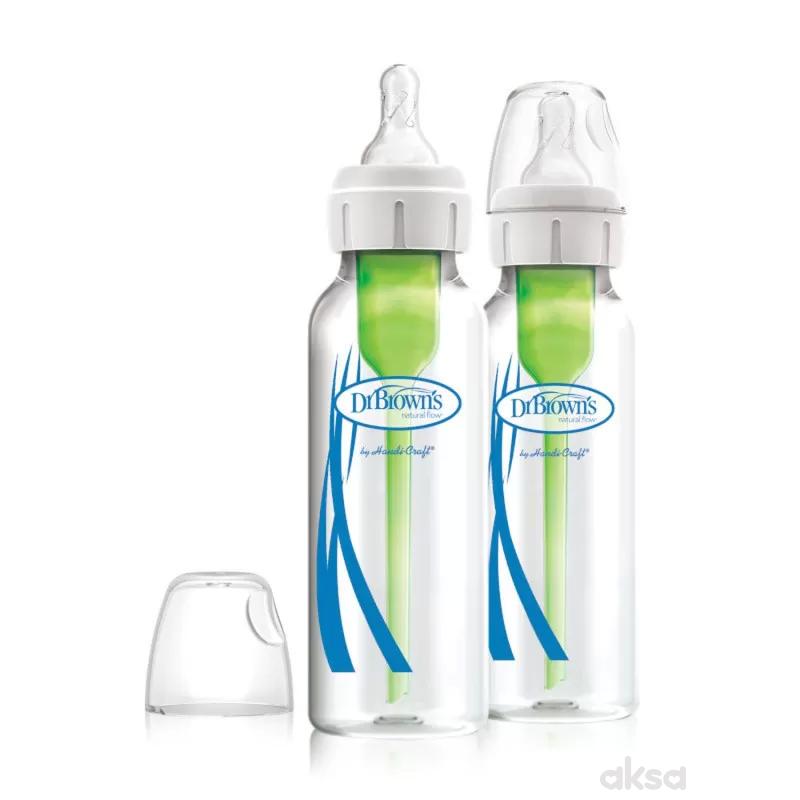 Dr.Browns staklena flašica standard opt 2kom 250ml