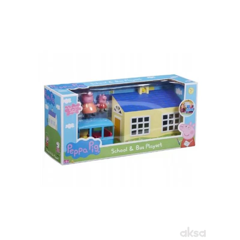 Peppa Prase set - škola i autobus
