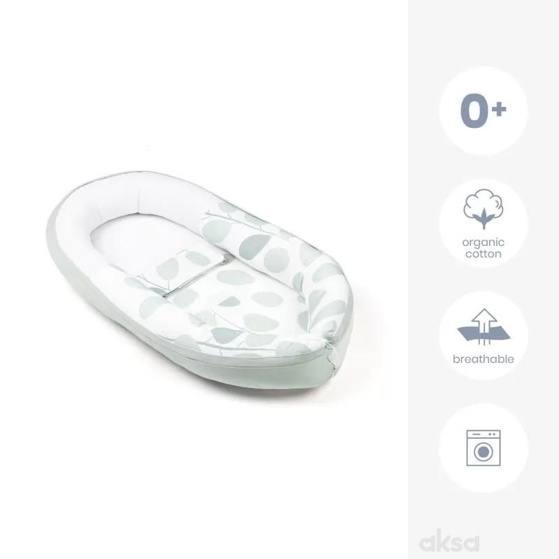 Doomoo gnezdo za bebe Leaves Aqua Green