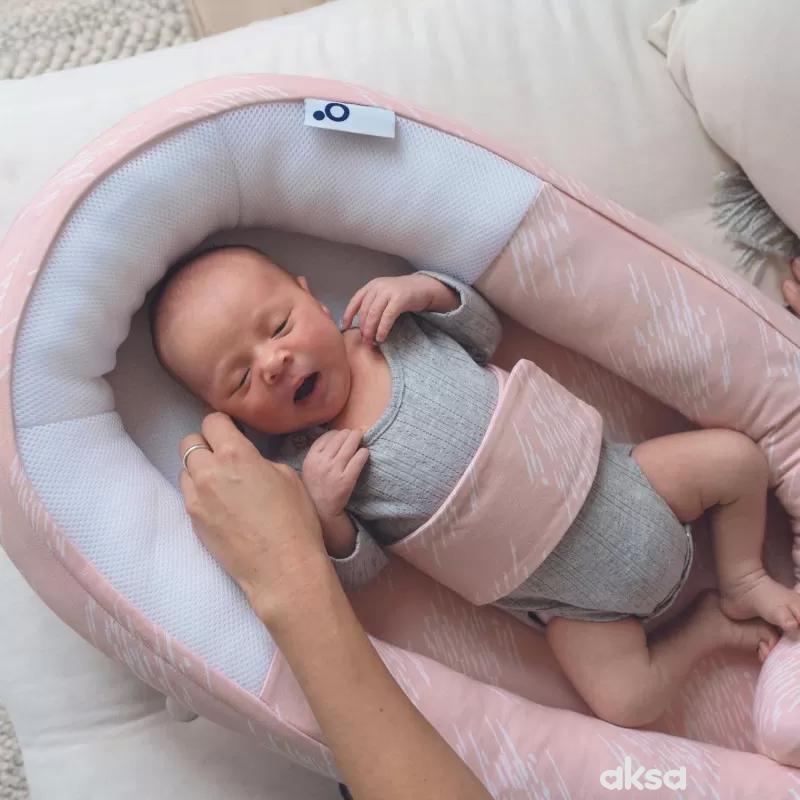 Doomoo gnezdo za bebe Misty Pink