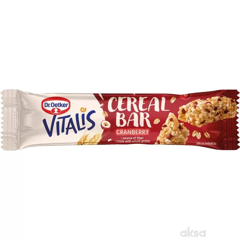 Dr.Oetker Vitalis Cereal bar brusnica, 35g 