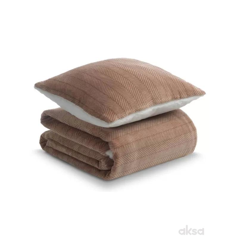 Dormeo set Warm Hug 2022, braon