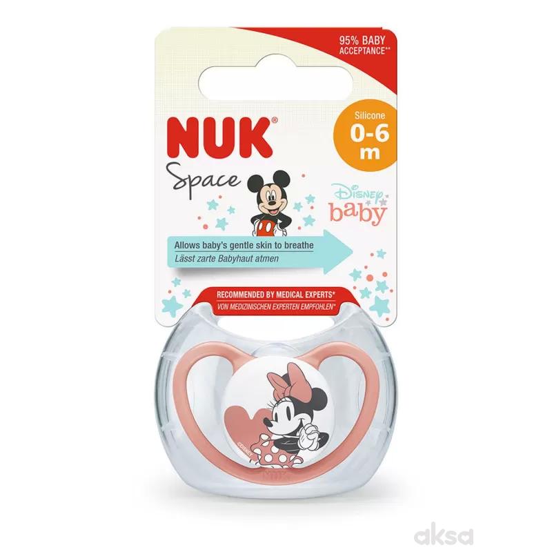 Nuk varalica Mickey space box, silikon, vel 1