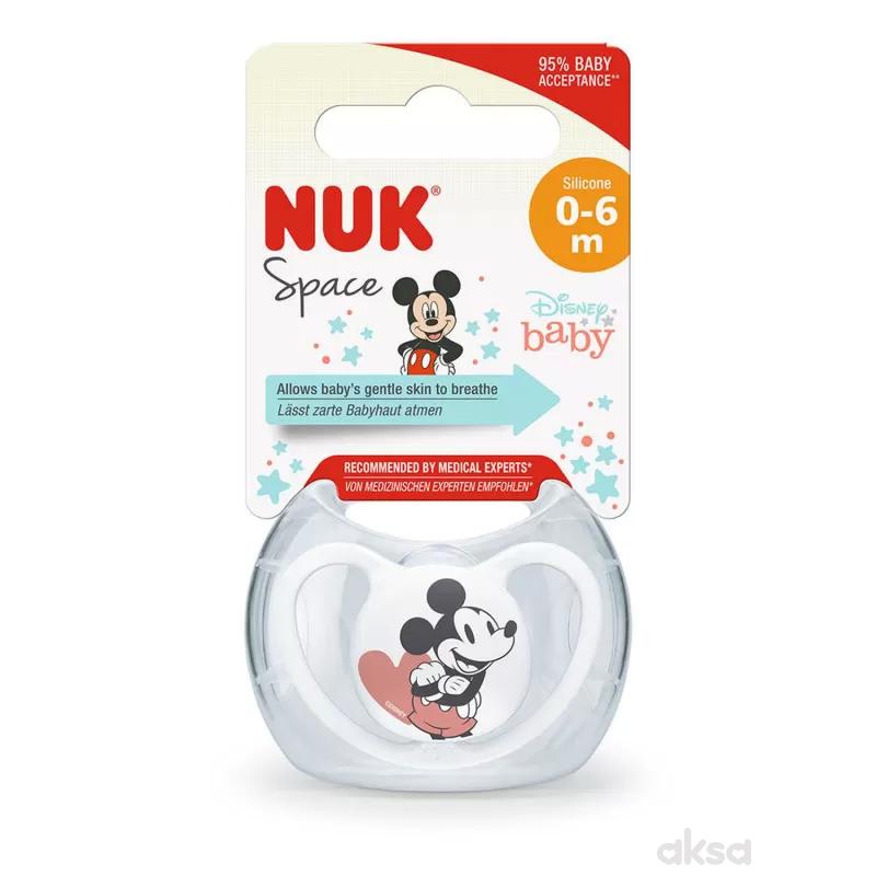Nuk varalica Mickey space box, silikon, vel 1