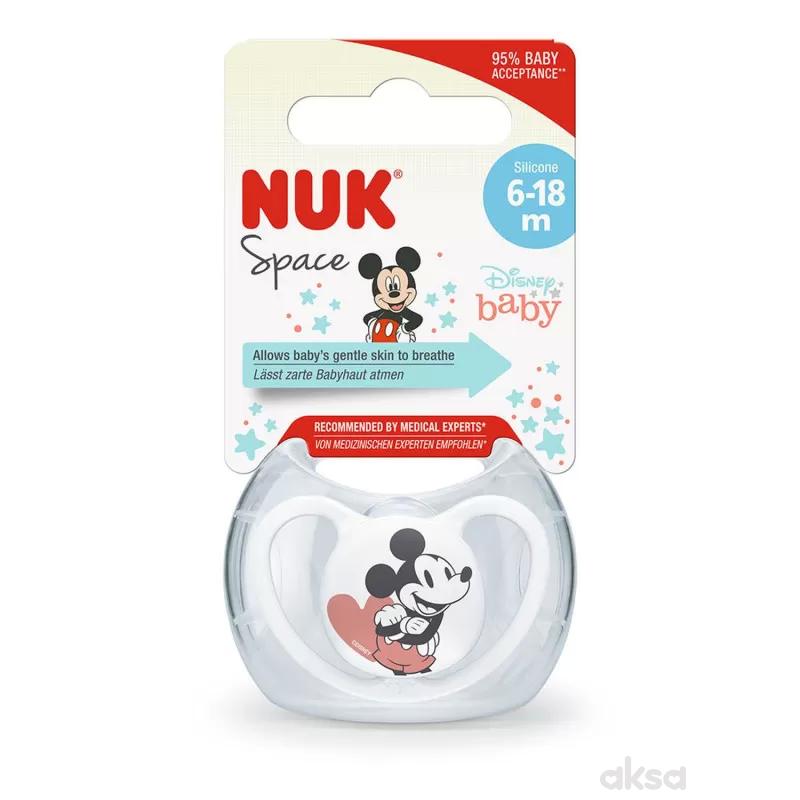 Nuk varalica Mickey space box, silikon, vel 2