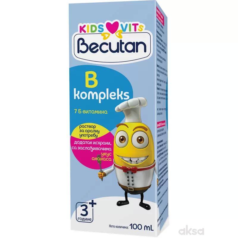 Becutan Kids Vits B-Complex, eliksir 100ml