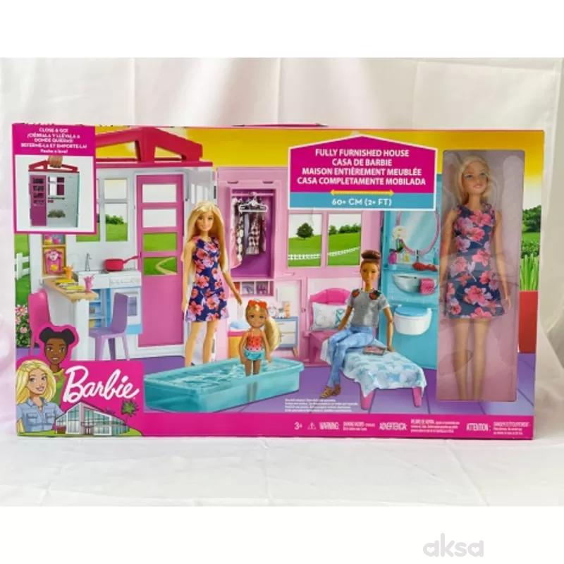Barbie close&go sklopiva kuća za igru sa Barbikom