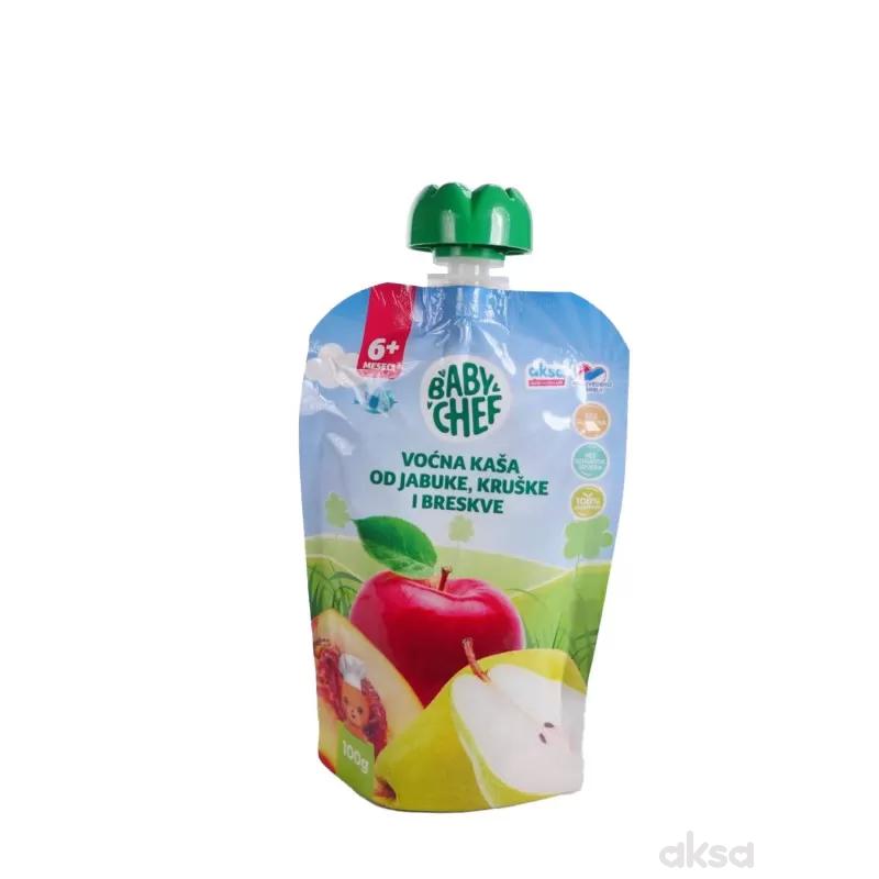 Baby Chef voć kaša jab, kruš i bresk 100g