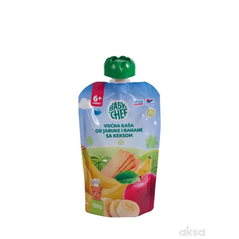 Baby Chef voć kaša jab i ban sa keksom 100g