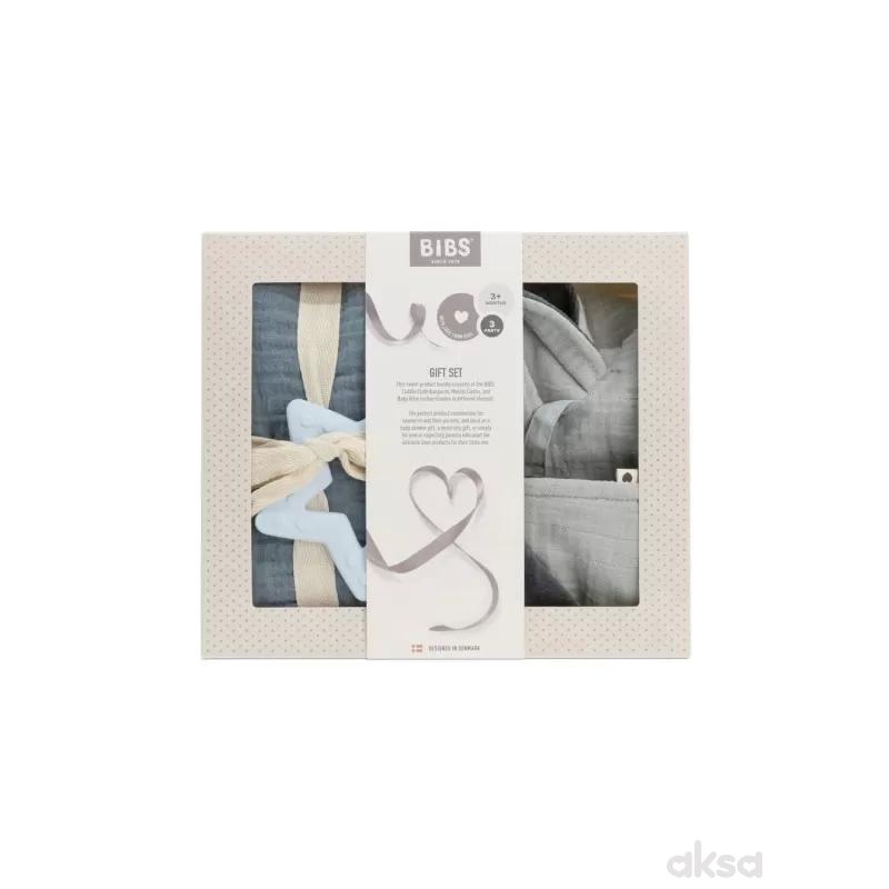 Bibs poklon set za bebe, Baby blue